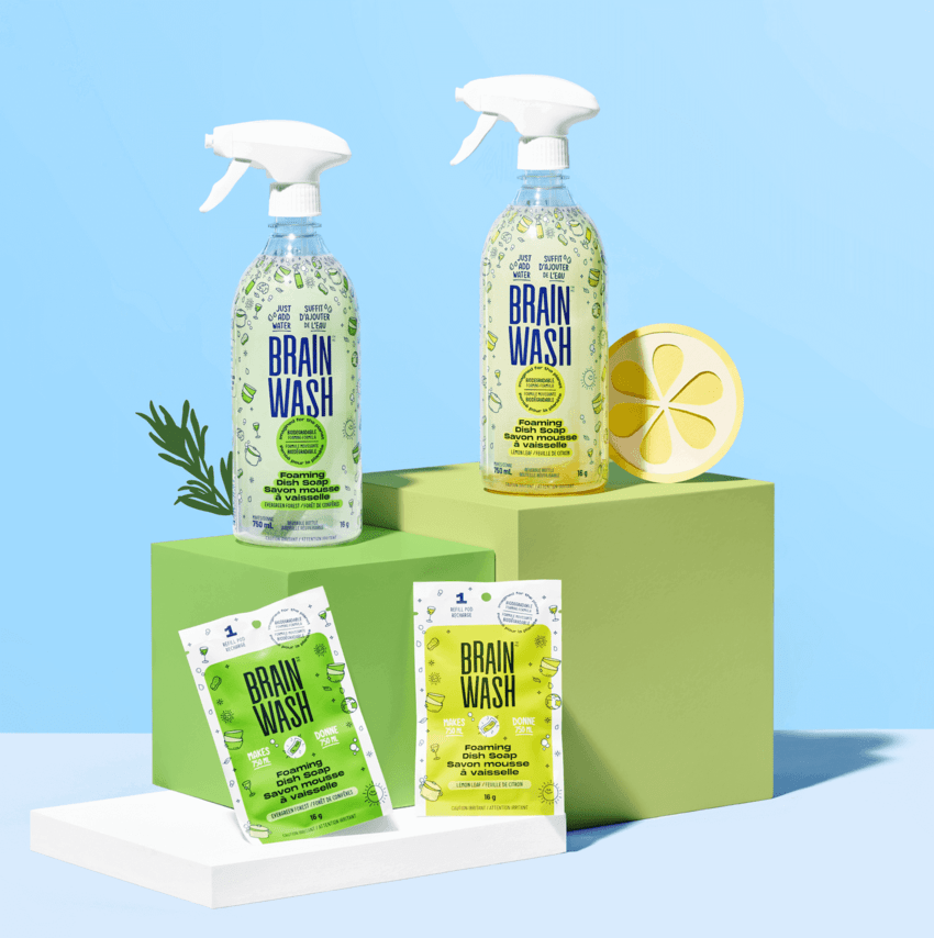 Bouteille de lave vitre Brain Wash