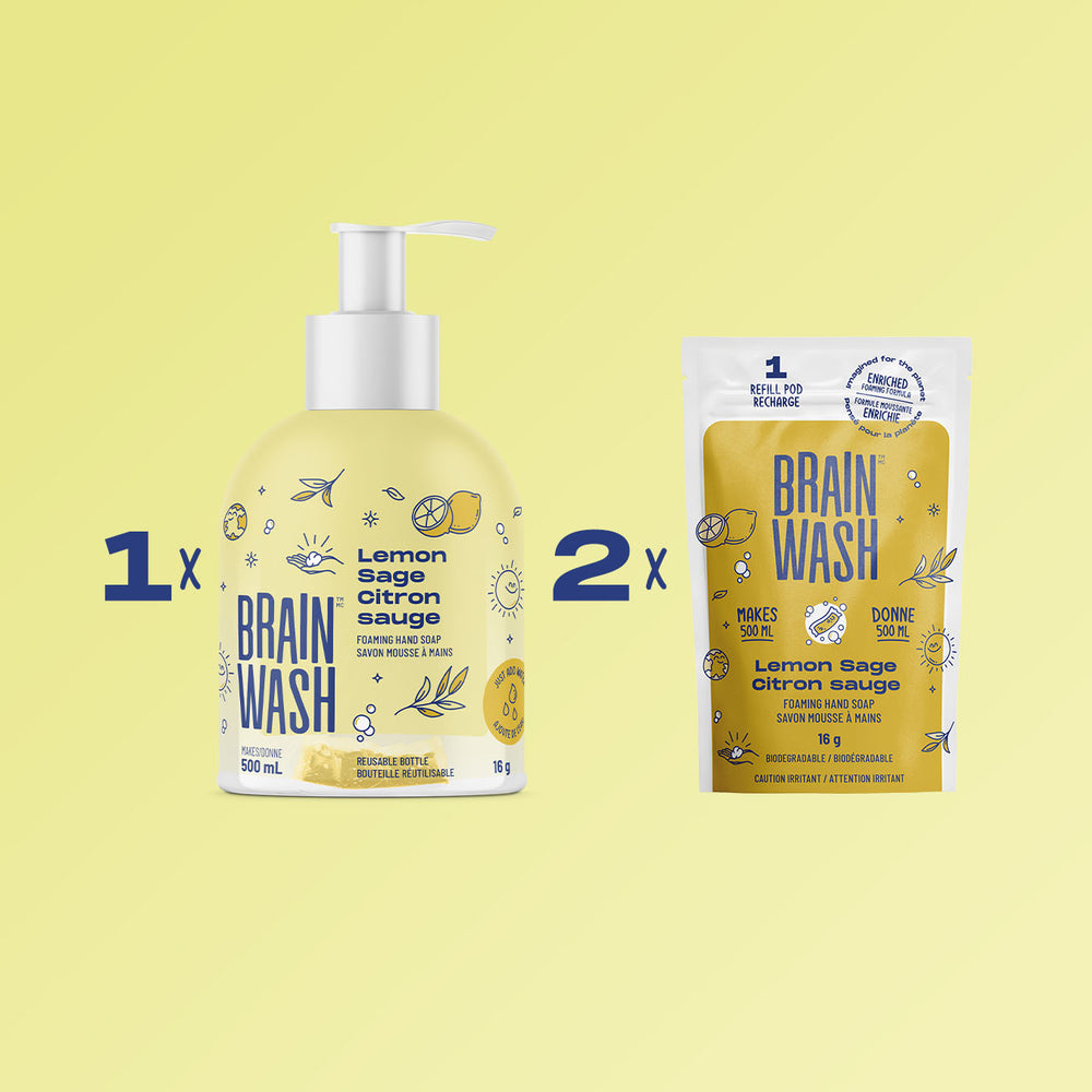 Lemon-Sage Foam Hand Soap Kit